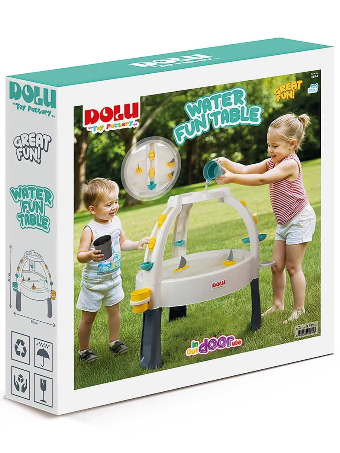Set masuta activitati pentru apa si nisip - Pastel