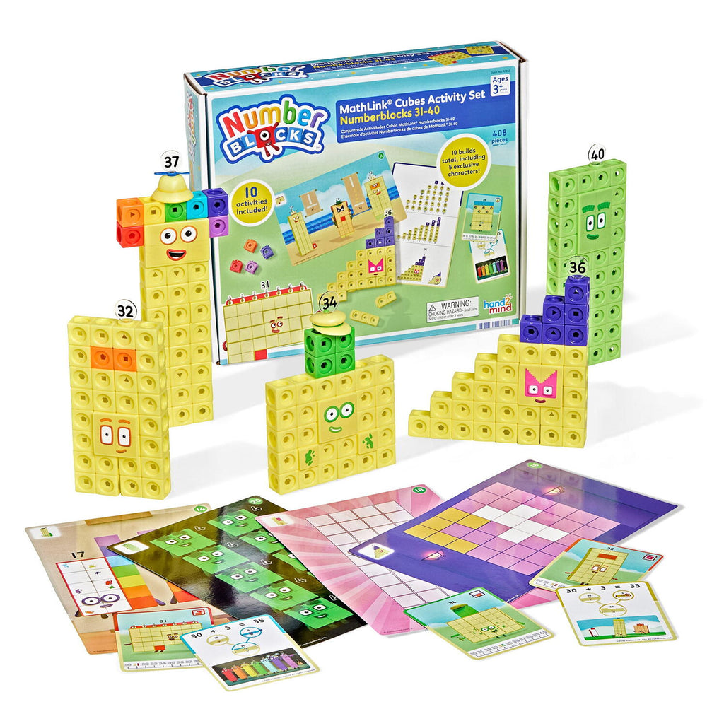 MathLink®Cubes Numberblocks® in engleza Set de activitati de la 31-40