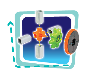 Set de constructie 3 in 1 STEM - Atelierul de vehicule