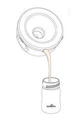 SPECTRA Set Cupe Hands Free 24 mm din plastic PP si silicon, DEHP, pentru pompare mainile libere