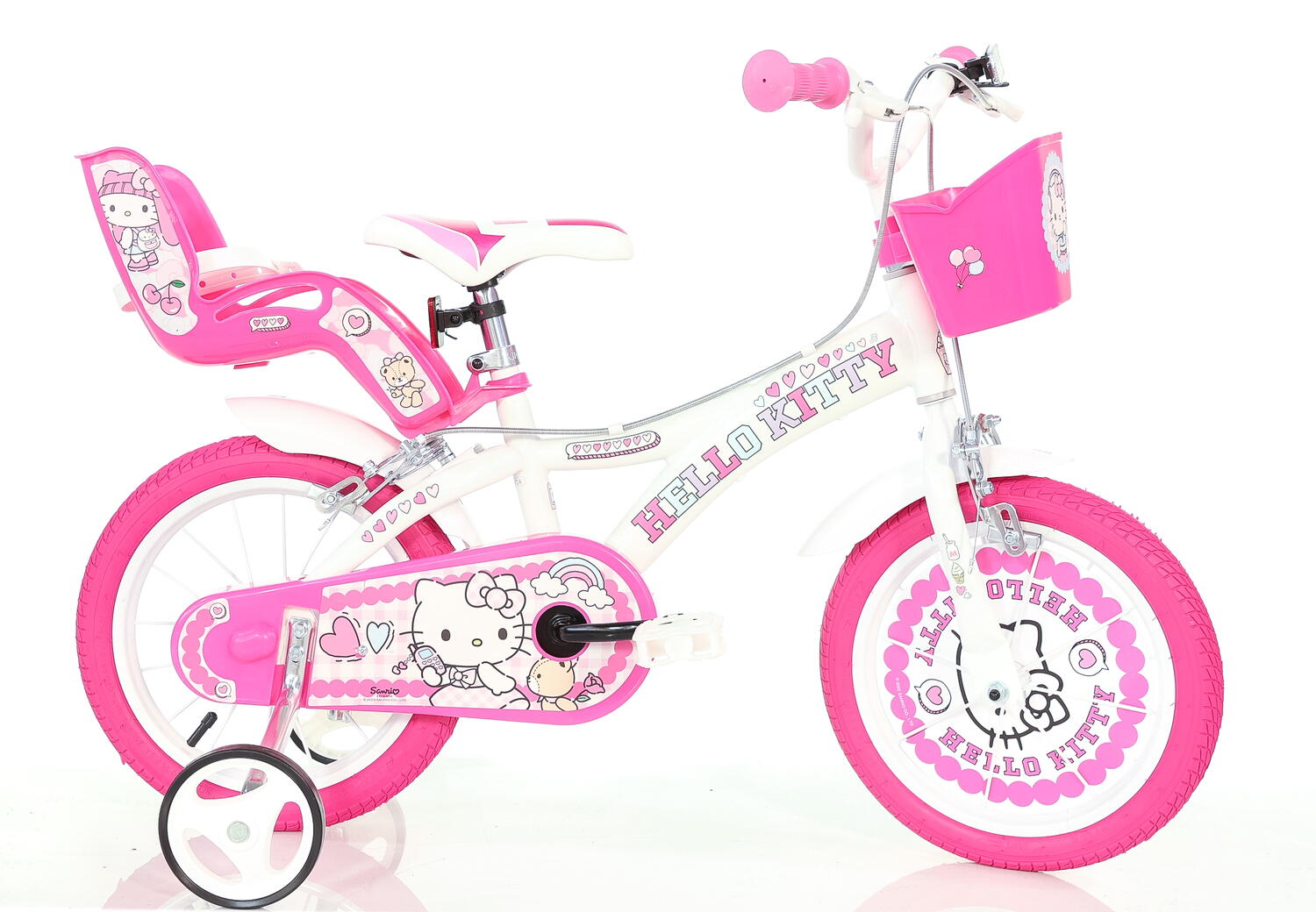 Bicicleta copii 16" - Hello Kitty la plimbare