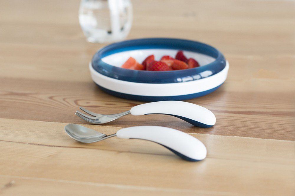Kids Plate with Training Ring Navy