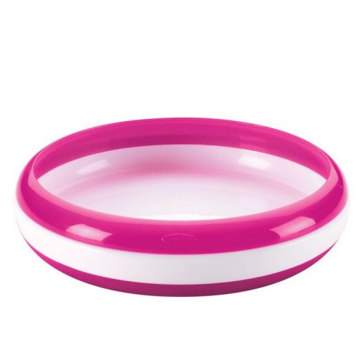 Pink Training Plate with Ring for Children