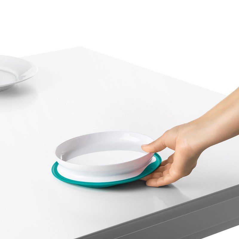 Teal Suction Plate