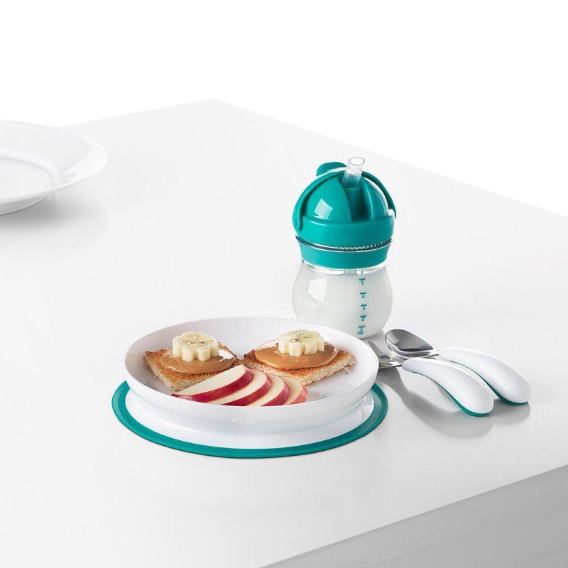 Teal Suction Plate