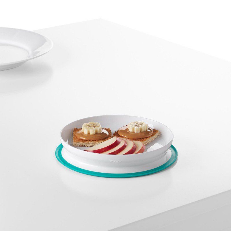 Teal Suction Plate