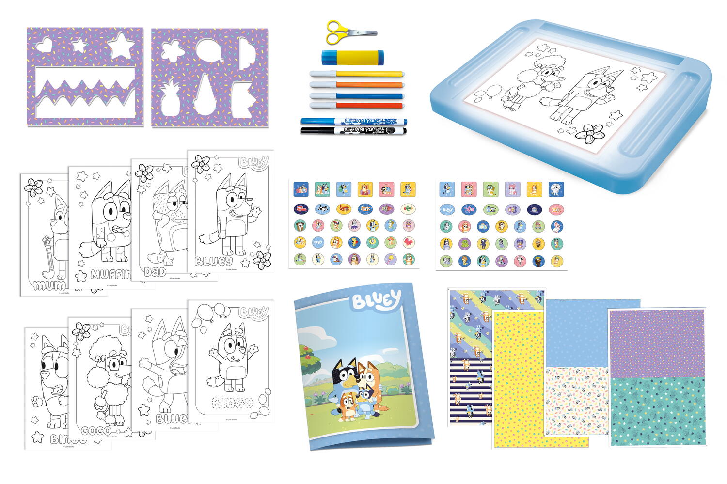 Tablita de desen cu lumini - Bluey