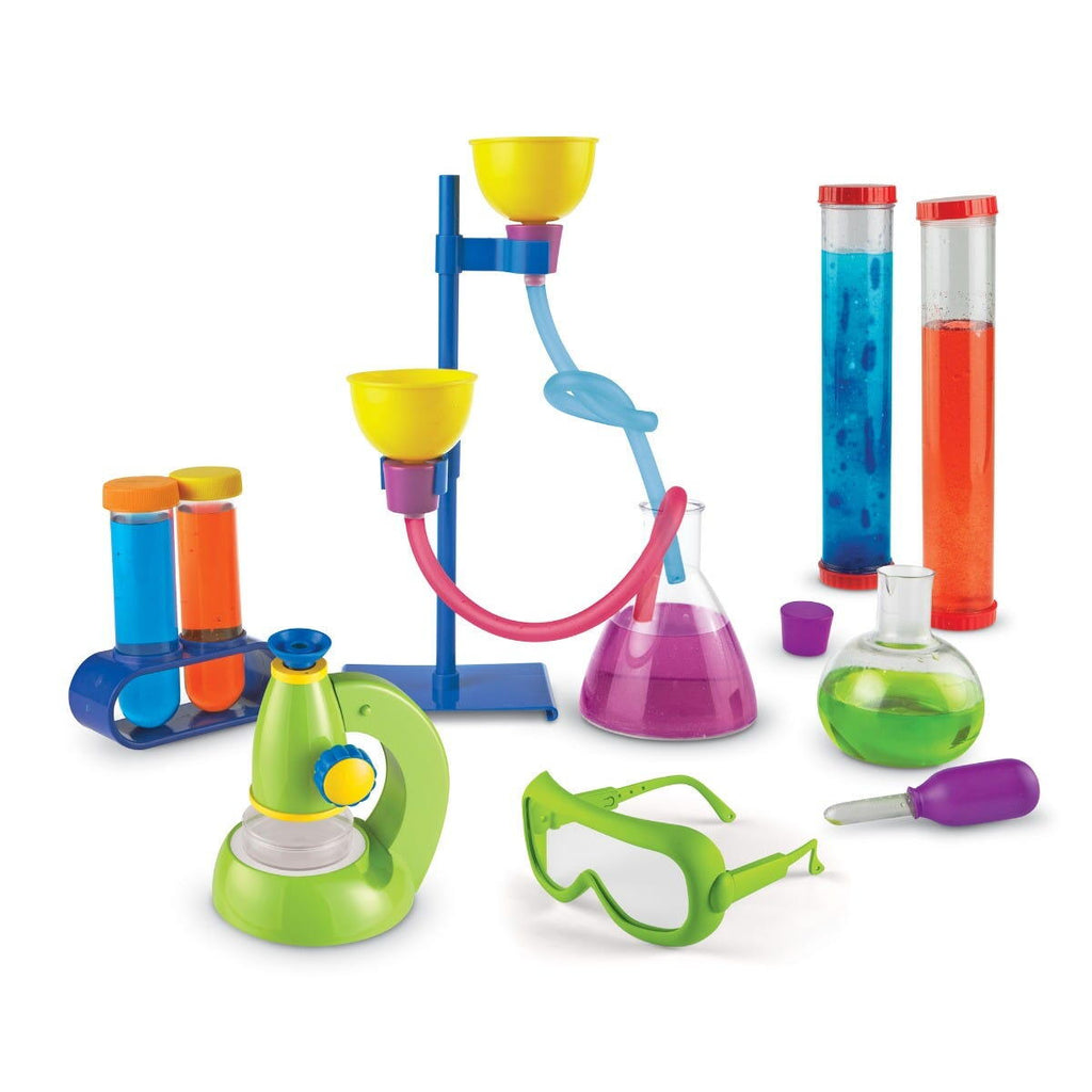 Set de stiinta primar Deluxe cu microscop
