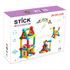 Set de constructie magnetic - STICK (78 piese)