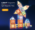 Joc magnetic Diamond cu lumini  - 83 piese (7.5 cm)