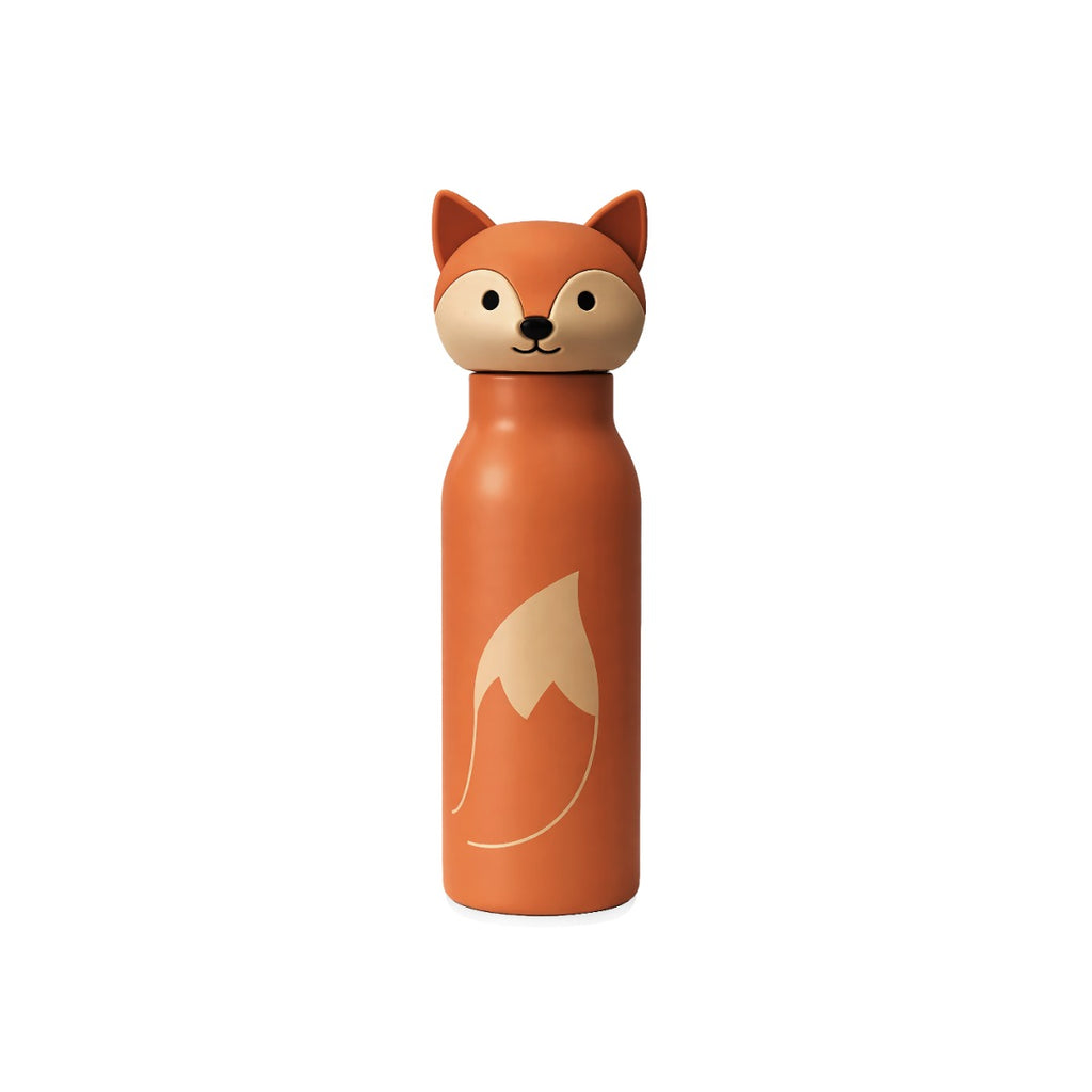 Zazu Kids Sticlă Termos din inox pentru copii 400ml ZAZU Fun Fox, otel inoxidabil 304, 0 luni+