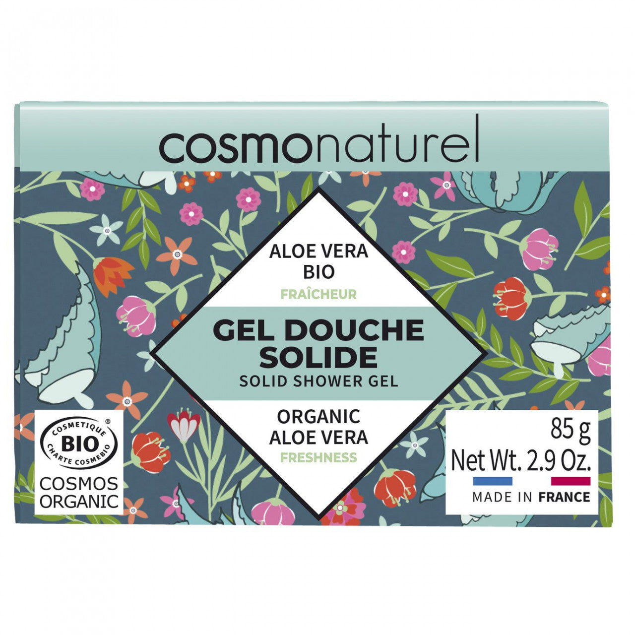 Organic Solid Shower Gel with Aloe Vera 85g COSMO NATUREL