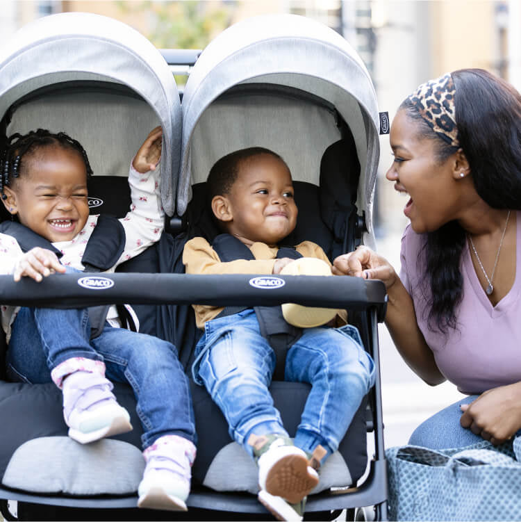 Graco - Carucior de gemeni DuoRider Steeple Gray