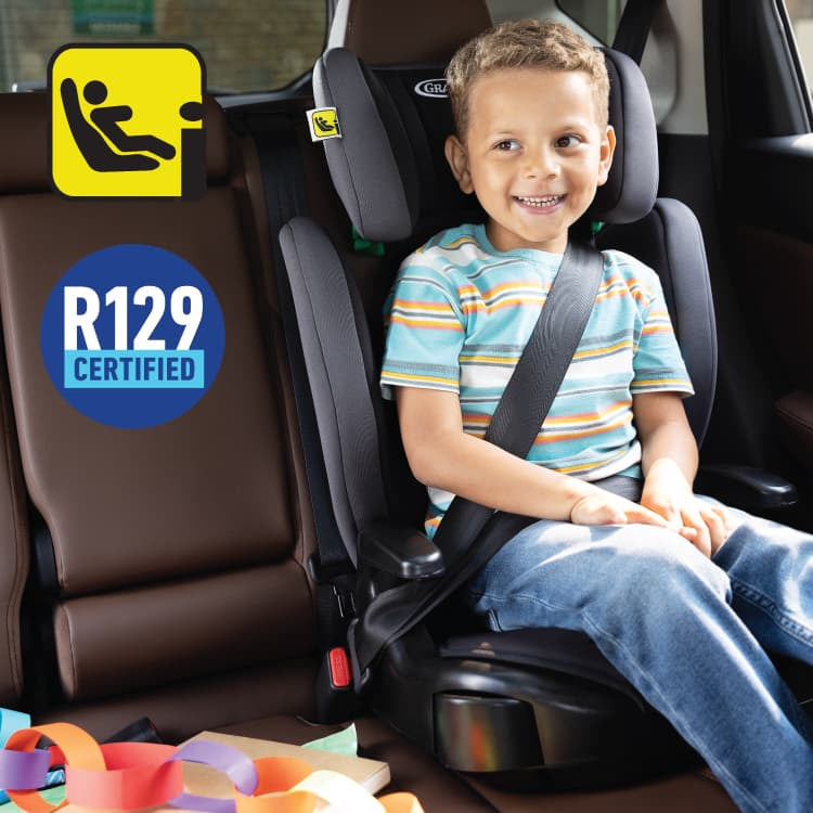 Graco - Scaun auto Junior Maxi Midnight,100-150 cm, certificat R129