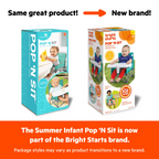 Bright Starts - Scaun de masa portabil Pop 'N Sit Grey