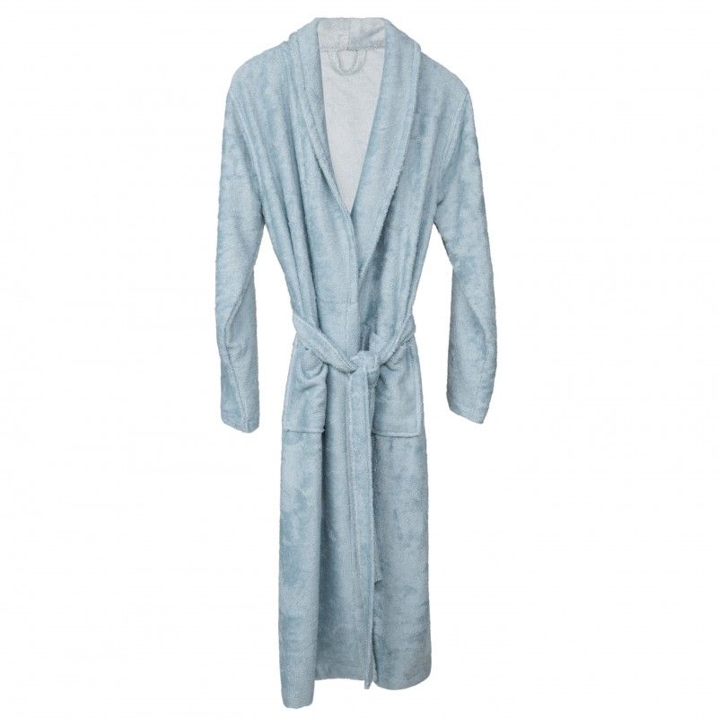Halat de Baie Frotir din Bambus pentru Adulti M Sea Blue