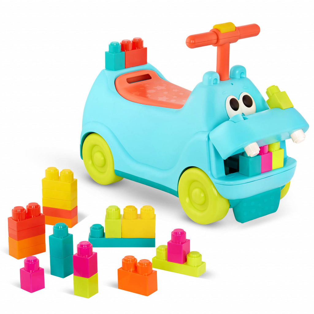 Hippo with sounds, lights, and 26 BToys blocks