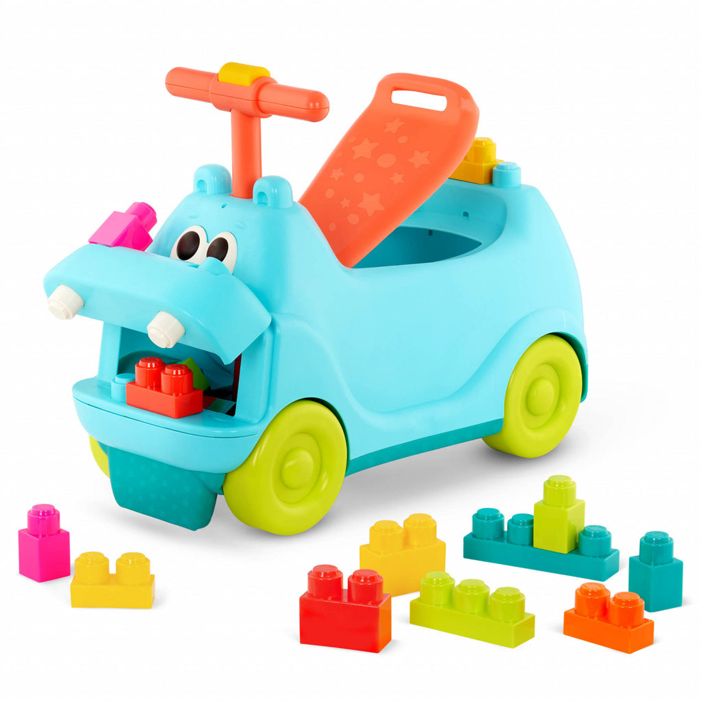 Hippo with sounds, lights, and 26 BToys blocks