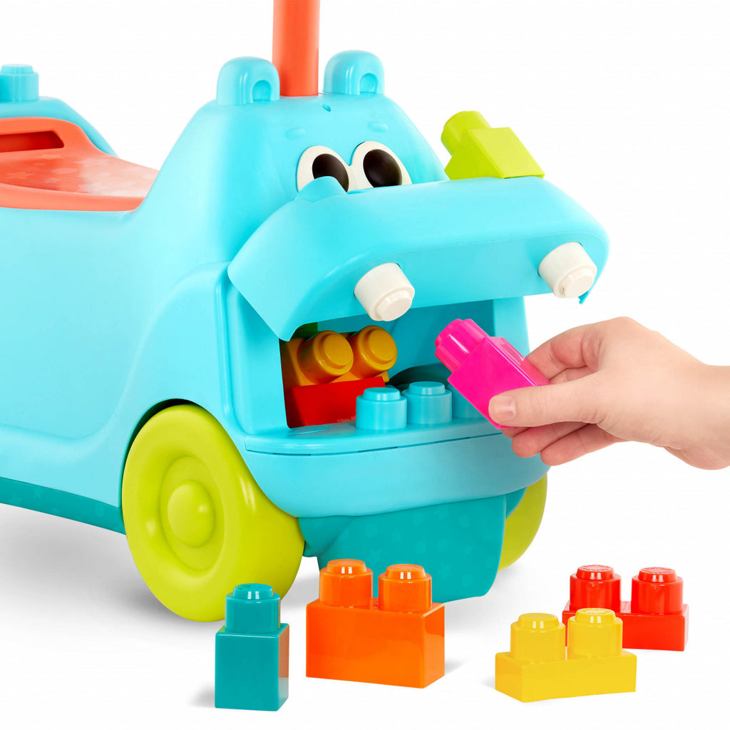 Hippo with sounds, lights, and 26 BToys blocks