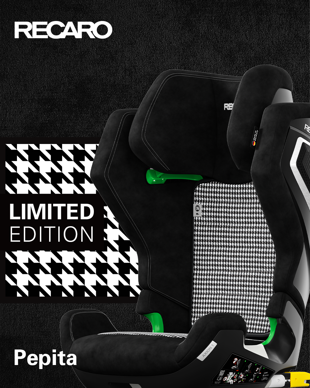 Recaro Axion 1 Car Seat with Isofix, R129, 3-12 years, Pepita