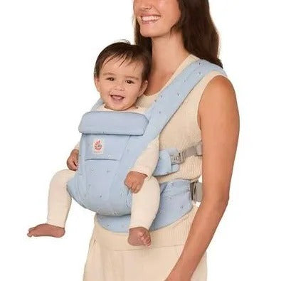 Omni Deluxe Cotton Serene Blue Flowers Carrier