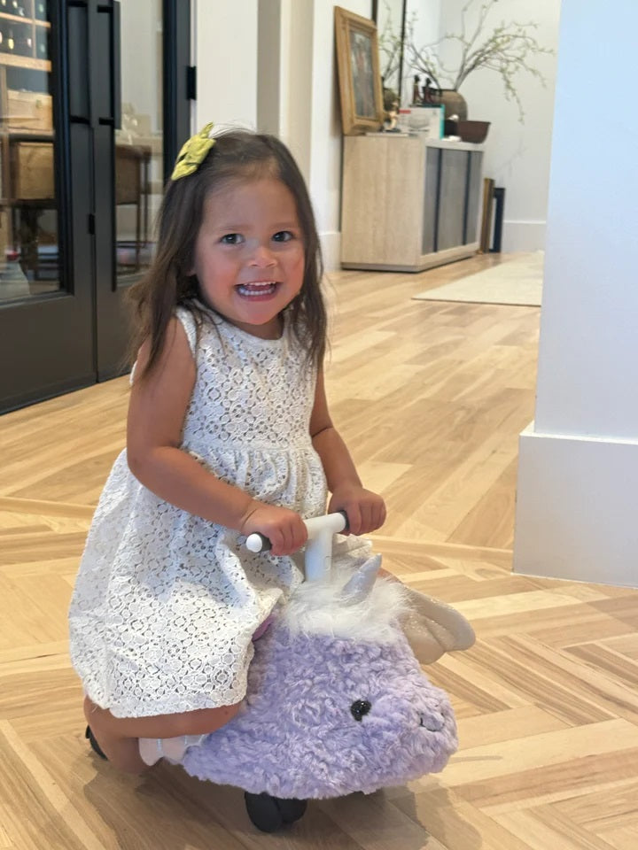 Prince Lionheart Hairies Ride-On Inflatable Toy - Fun and Safe Ride for Children - Magic Unicorn