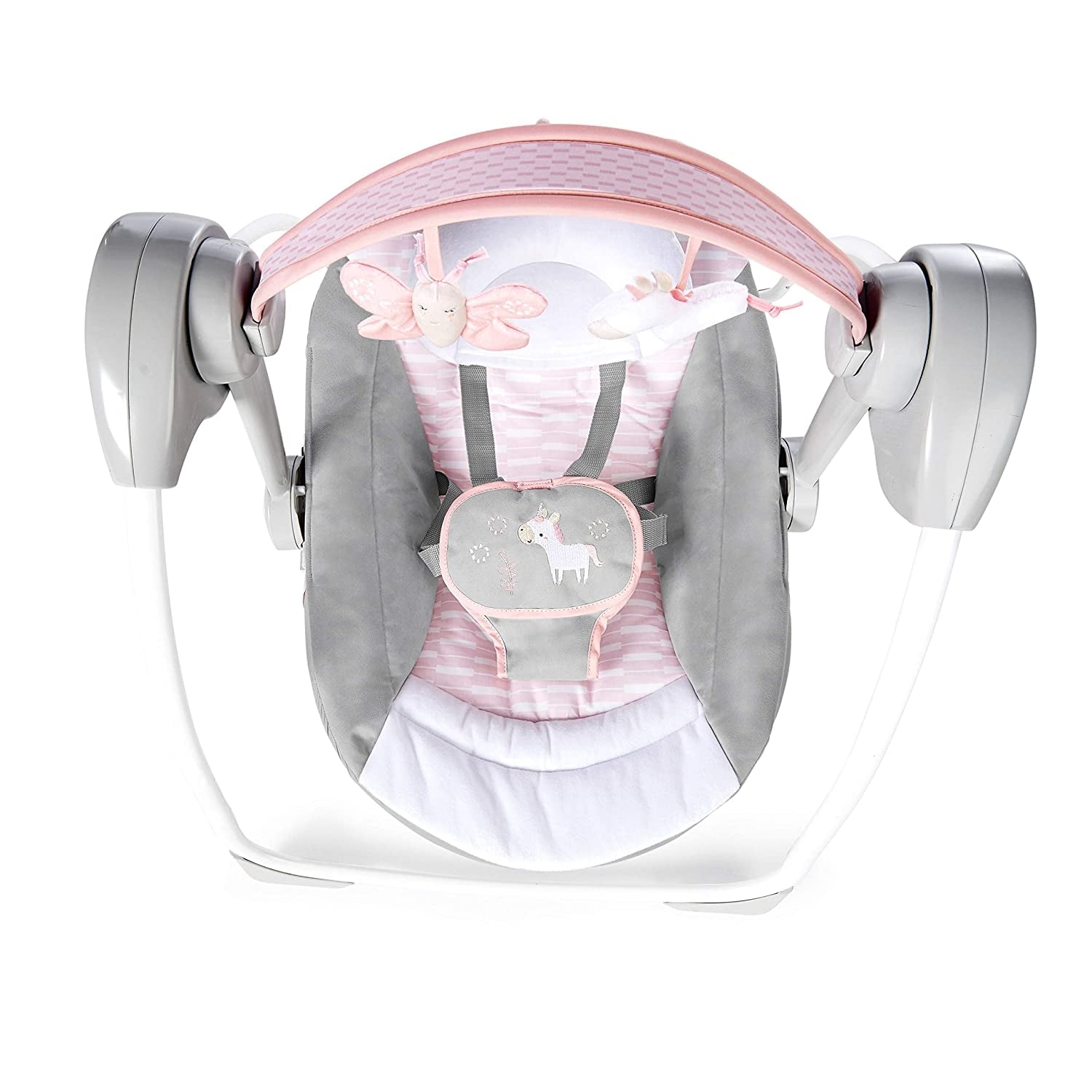 Ingenuity - Leagan portabil Comfort 2 Go Flora the Unicorn