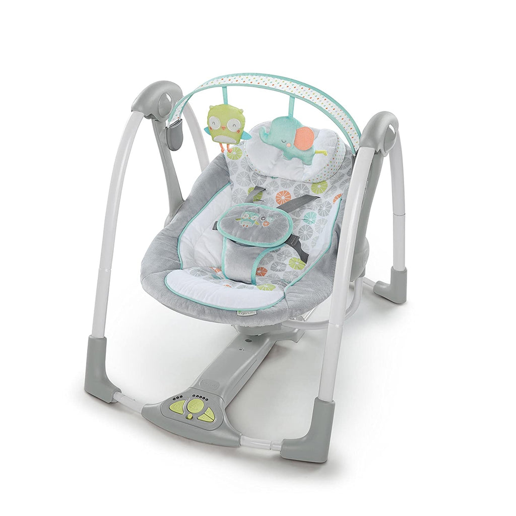 Ingenuity - Leagan portabil Swing 'n Go Portable Swing™ - Hugs & Hoots™