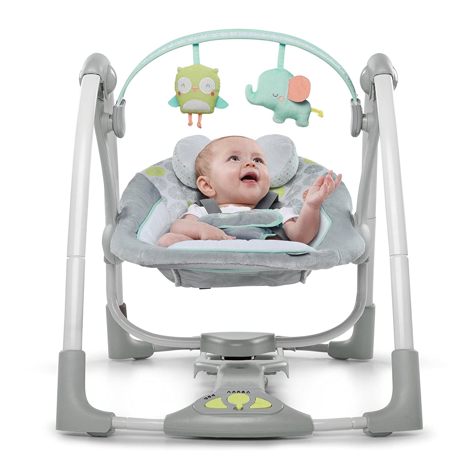 Ingenuity - Leagan portabil Swing 'n Go Portable Swing™ - Hugs & Hoots™