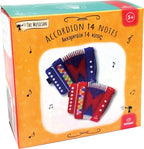 Instrument muzical acordeon albastru