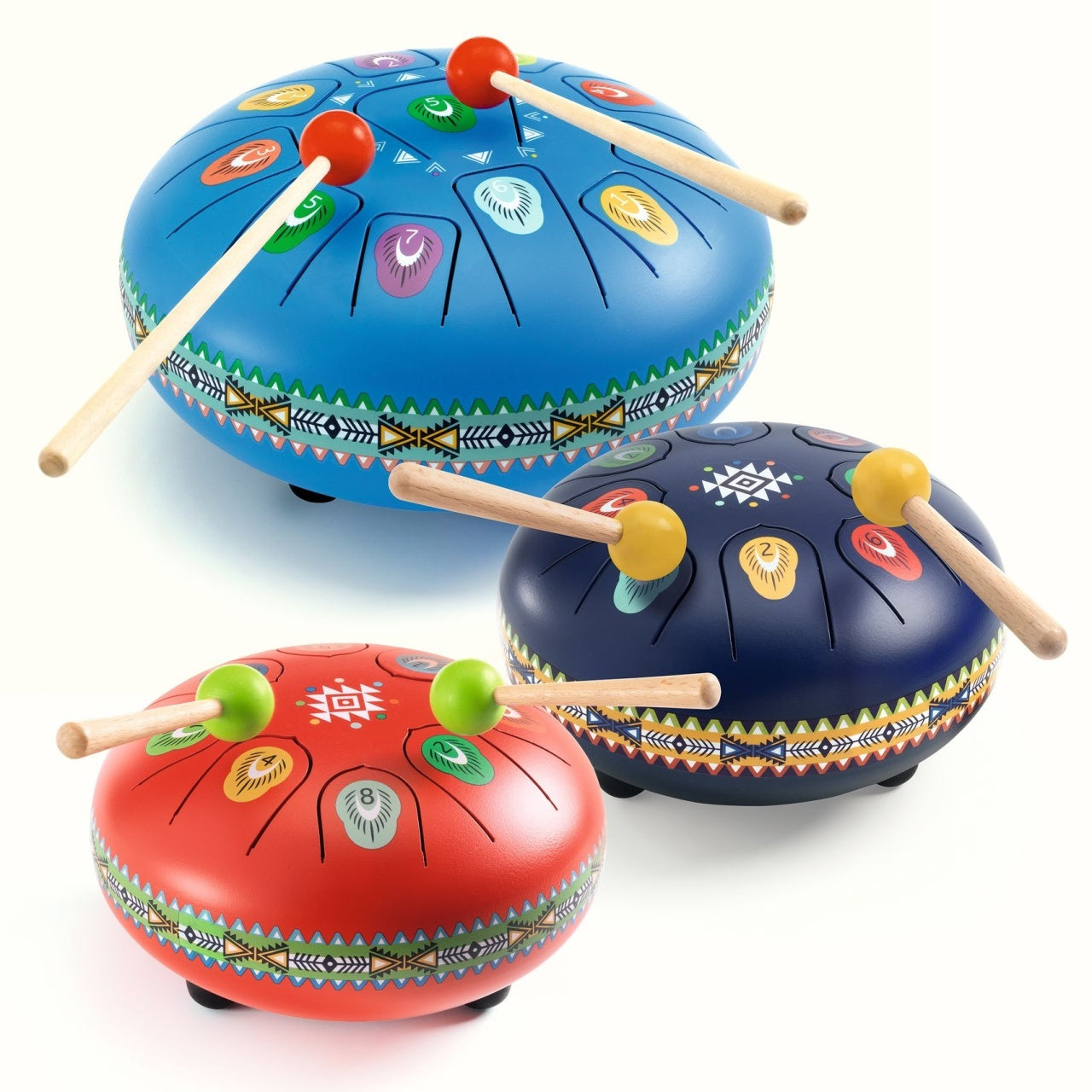 Instrument muzical Toba metalica rosie, Djeco