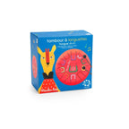 Instrument muzical Toba metalica rosie, Moulin Roty