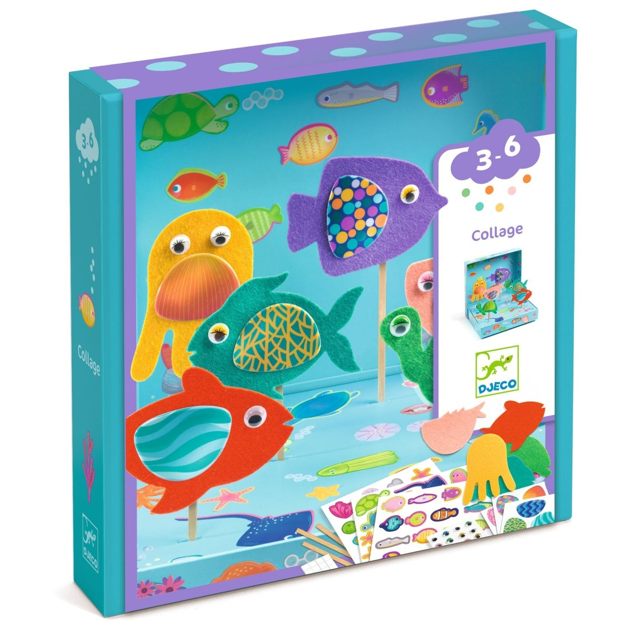 Joc creativ 3D Lumea subacvatica, Djeco