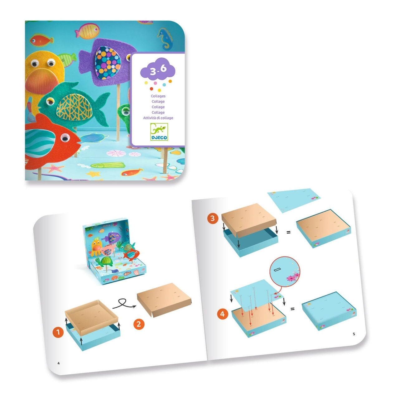 Joc creativ 3D Lumea subacvatica, Djeco