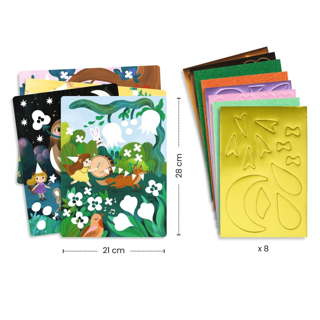 Joc creativ Colaj cu stickere din spuma, Djeco