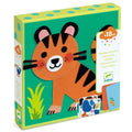Joc creativ cu stickere din fetru Animalute moi, Djeco