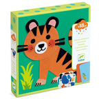 Joc creativ cu stickere din fetru Animalute moi, Djeco