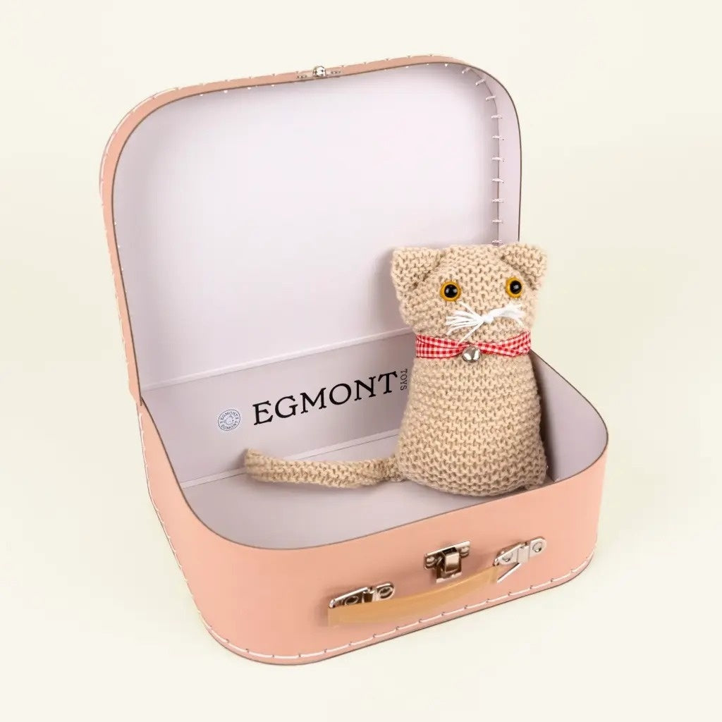 Egmont Toys Joc creativ de tricotat pisicuță, set cu lână, andrele și umplutură, copii 6 ani+