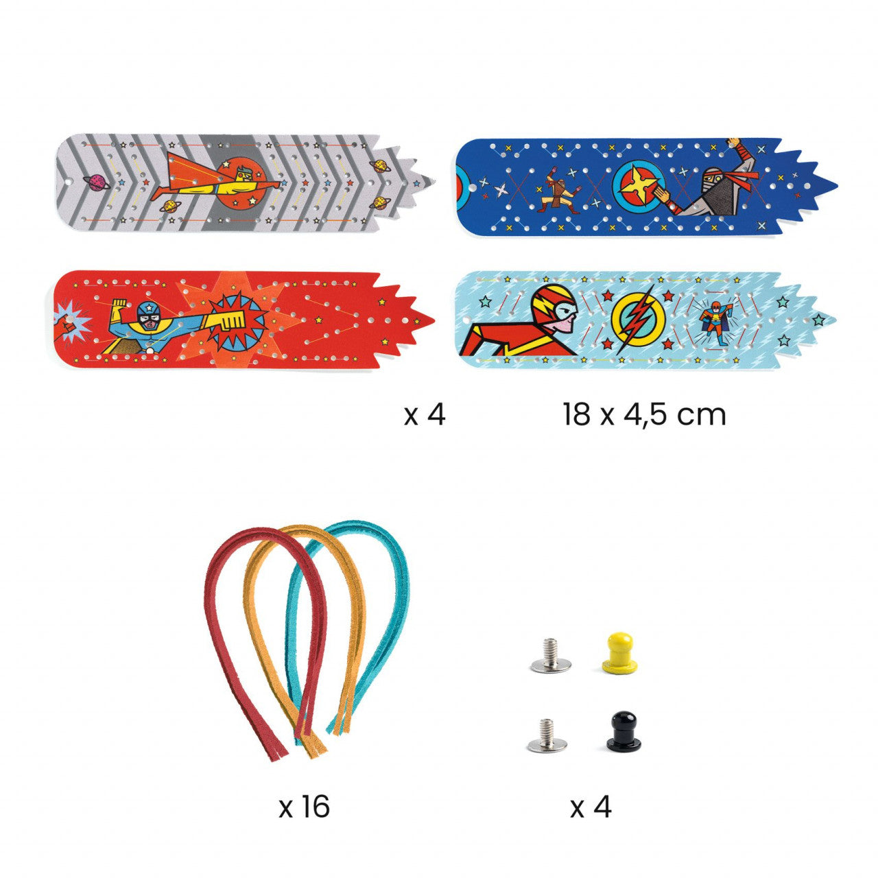 Joc creativ DIY Bratari cu superputeri, Djeco