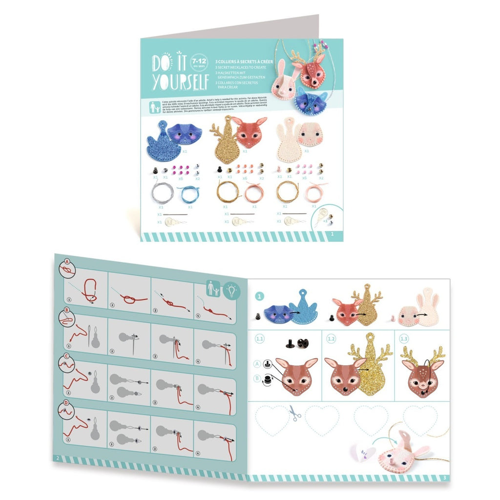 Joc creativ DIY Coliere secrete, Djeco