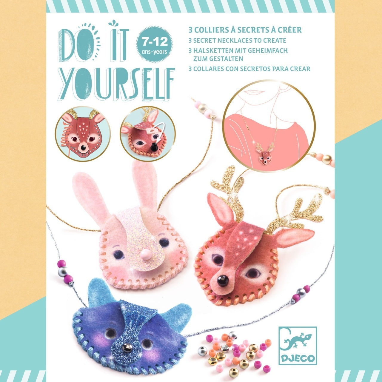Joc creativ DIY Coliere secrete, Djeco