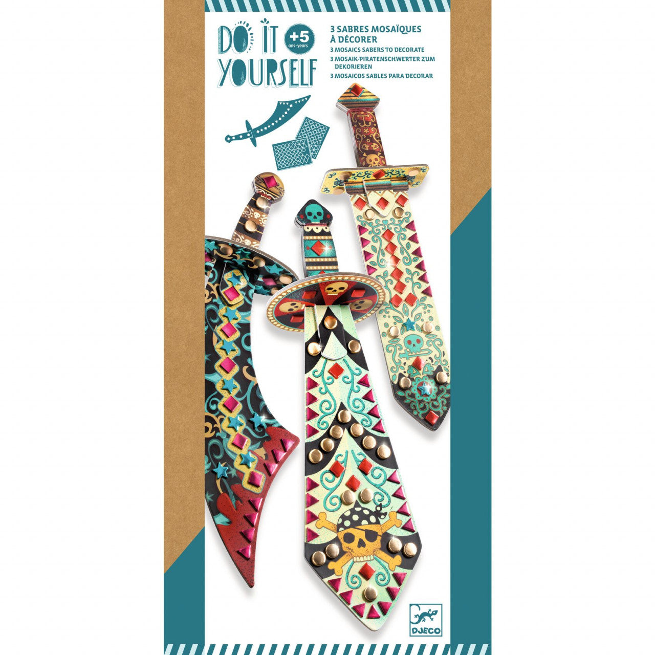 Joc creativ DIY Sabiile piratilor, Djeco
