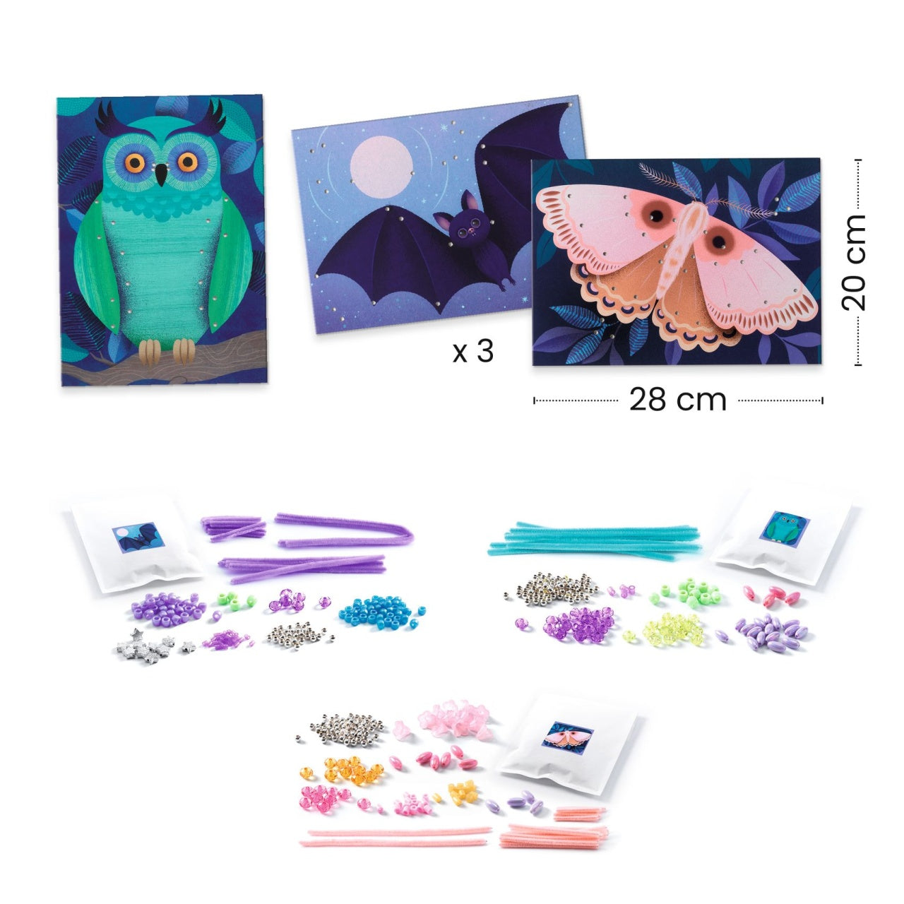 Joc creativ margele Luminează noaptea, Djeco