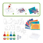 Joc creativ pictura cu bile din sticla Animale, Djeco