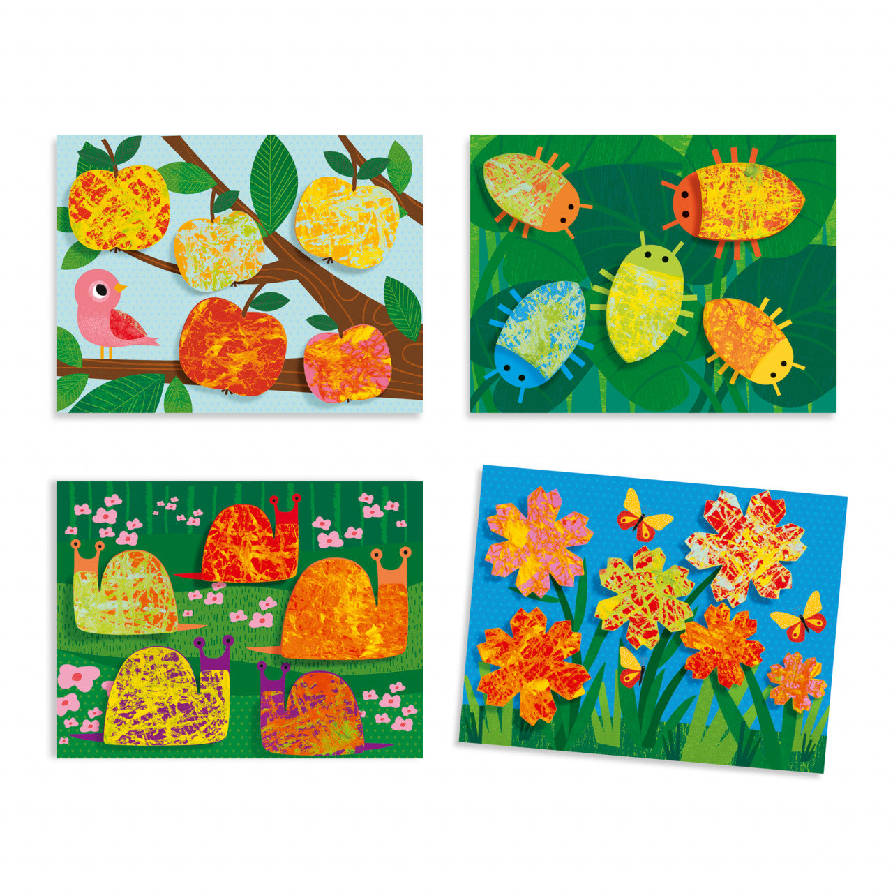 Joc creativ pictura cu bile din sticla Natura, Djeco
