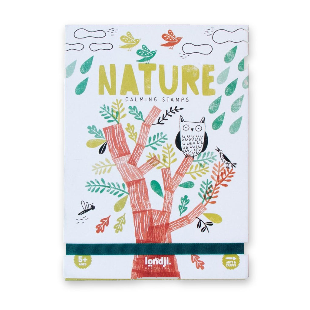 Londji Creative Stamp Set Nature made of wood, rubber and recycled cardboard, +5 years