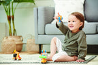 Joc cu magneti Stick-O, Set de construit vehicule, 26 piese
