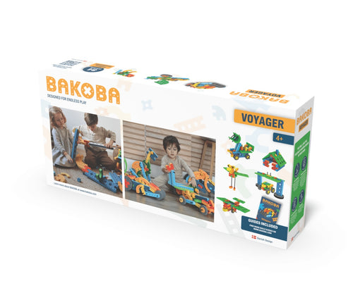 Bakoba Joc de construit cu blocuri de spuma Voyager 84 piese spuma, 4 ani+ certificat STEM