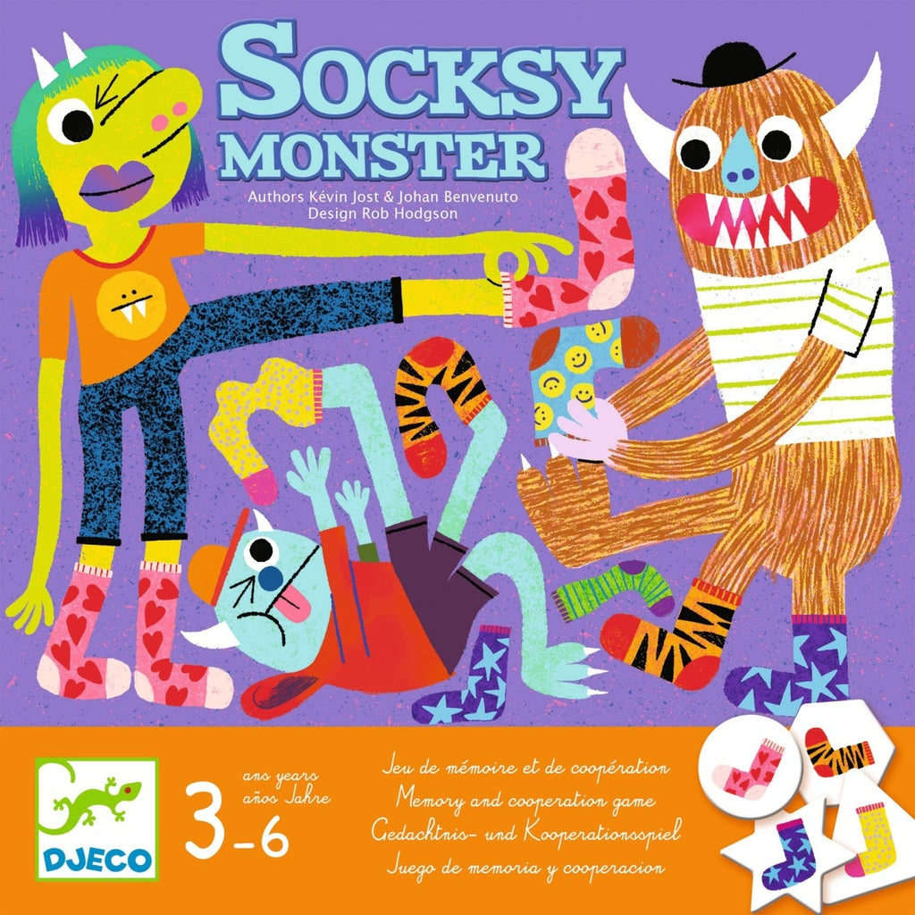 Joc de cooperare Socksy Monster, Djeco