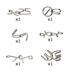 Joc de logica Crazix 6 jocuri metalice, Djeco